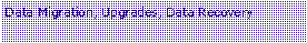 Text Box: Data Migration, Upgrades, Data Recovery
